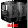 gabinete gamer redragon reflect design minimalista, máximo desempenho ca 601b