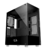 gabinete gamer redragon reflect design minimalista, máximo desempenho ca 601b